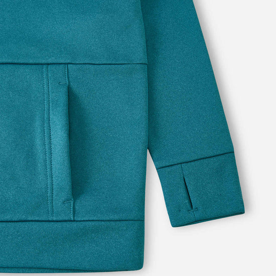 Reima Reilu Fleece-Hoodie Kinder – Aquatic Blue