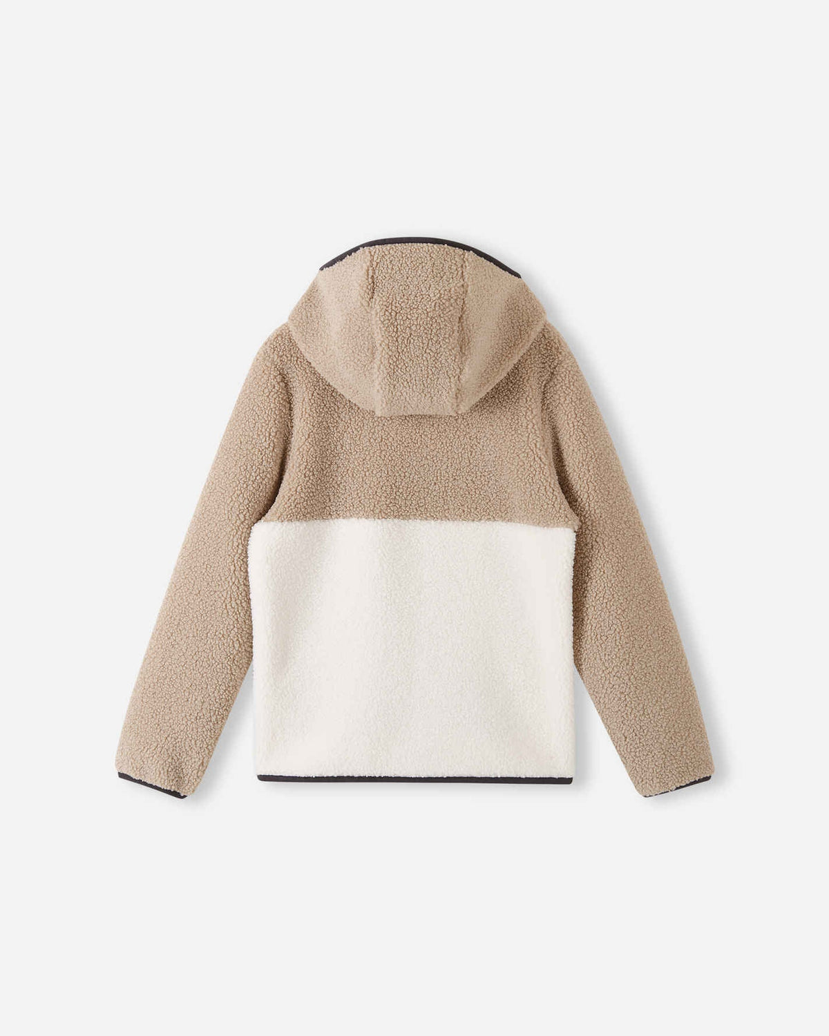 Reima Muhkea Teddyfleecejacke Kinder Earthy Beige – Packshot Rückseite