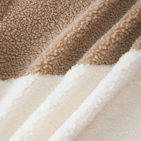 Reima Muhkea Teddyfleecejacke Kinder Earthy Beige – Materialdetail