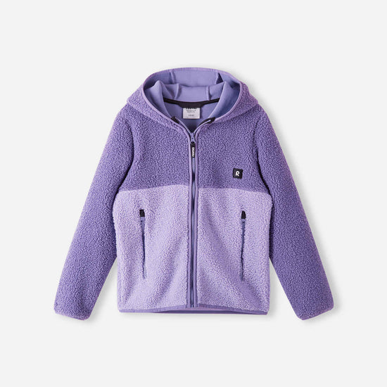 Reima Muhkea Teddyfleecejacke Kinder Misty Violet – Packshot Vorderseite