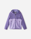 Reima Muhkea Teddyfleecejacke Kinder Misty Violet – Packshot Vorderseite