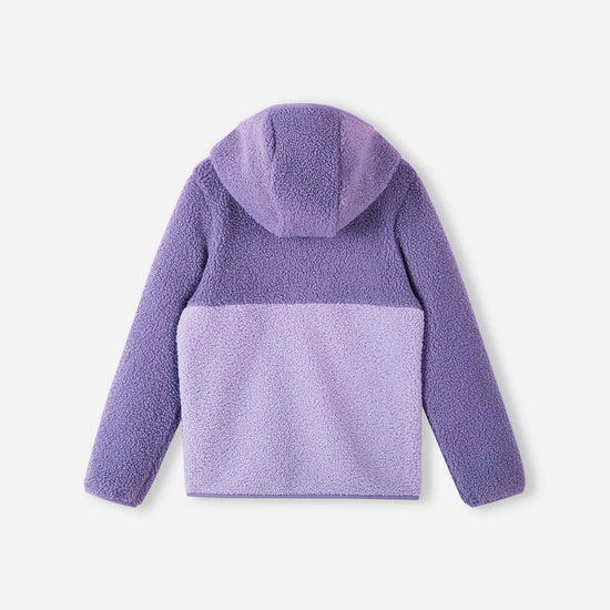 Reima Muhkea Teddyfleecejacke Kinder Misty Violet – Packshot Rückseite