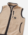 Reima Tupas Fleeceweste Kinder Earthy Beige – Seitenansicht