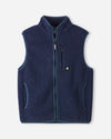 Reima Tupas Fleeceweste Kinder Navy – Vorderansicht
