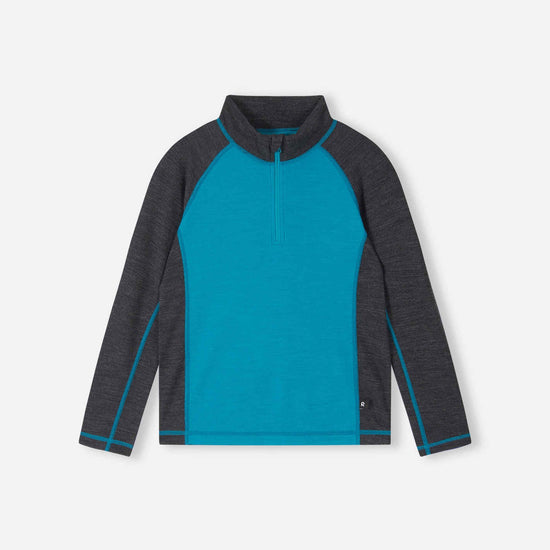 Reima Viihdyn Merino-Wolljacke Kinder – Aquatic Blue