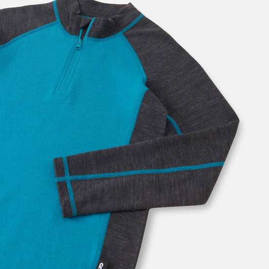 Reima Viihdyn Merino-Wolljacke Kinder – Aquatic Blue