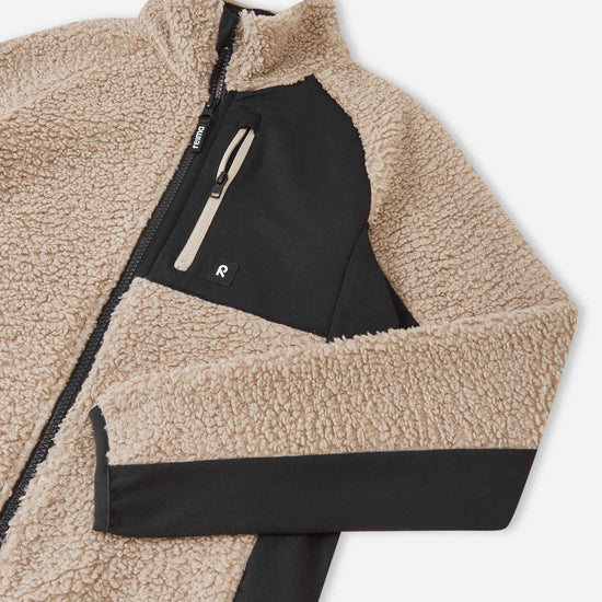 Reima Puhku Teddyfleecejacke Kinder – Earthy Beige