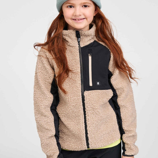 Reima Puhku Teddyfleecejacke Kinder – Earthy Beige