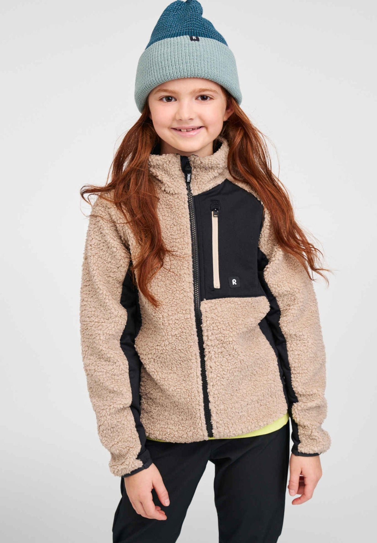 Reima Puhku Teddyfleecejacke Kinder – Earthy Beige