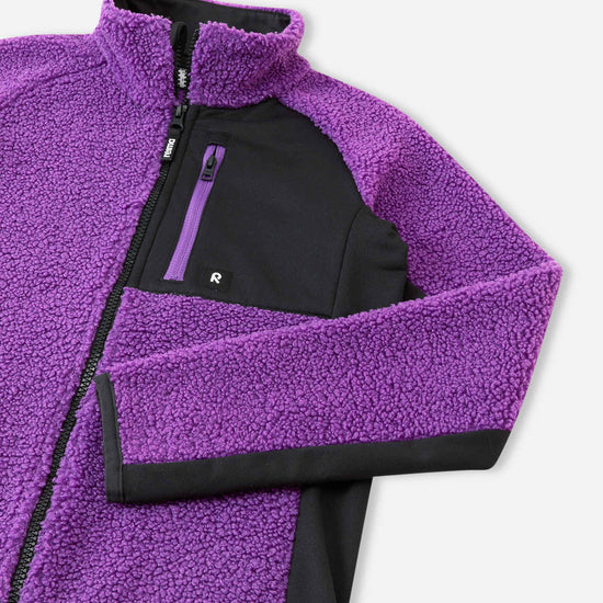 Reima Puhku Teddyfleecejacke Kinder – Plum Purple