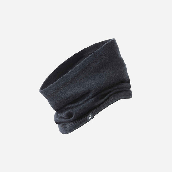 Reima Aarni Merino-Schlauchschal Kinder Black Melange – Packshot 1