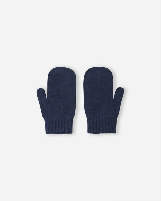 Reima Sumppu Merino-Fäustlinge Kinder Navy – Packshot Rückseite