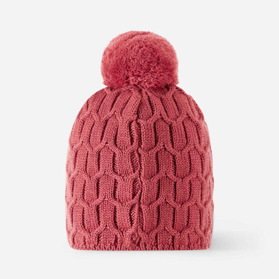 Reima Nyksund Merino-Beanie Kinder – Red Clay – Ansicht 2
