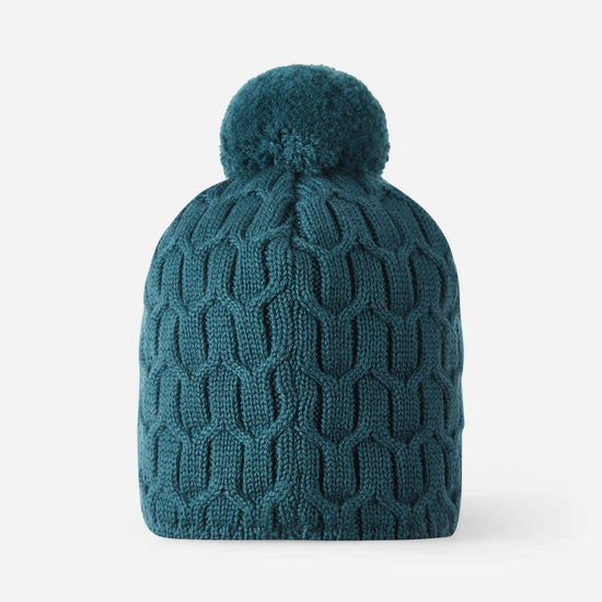 Reima Nyksund Merino-Beanie Kinder – Dark Teal – Ansicht 2