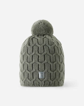 Reima Nyksund Merino-Beanie Kinder – Greyish Green – Ansicht 1