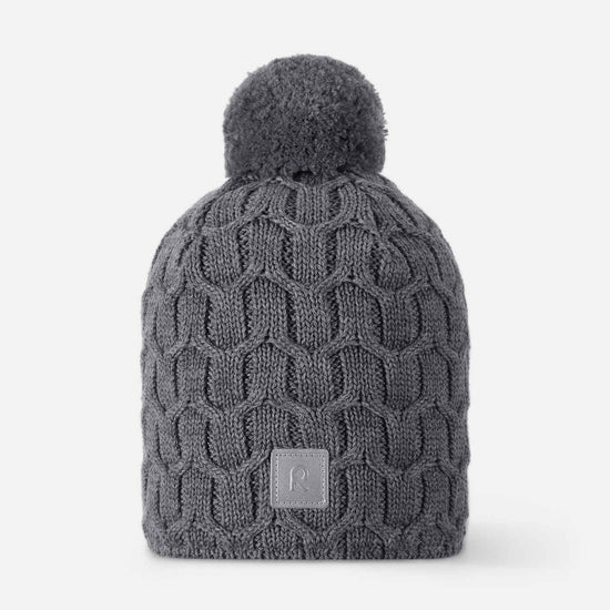 Reima Nyksund Merino-Beanie Kinder – Melange Grey – Ansicht 1
