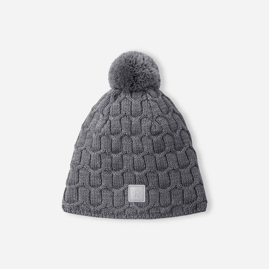 Reima Nyksund Merino-Beanie Kinder – Melange Grey – Ansicht 2