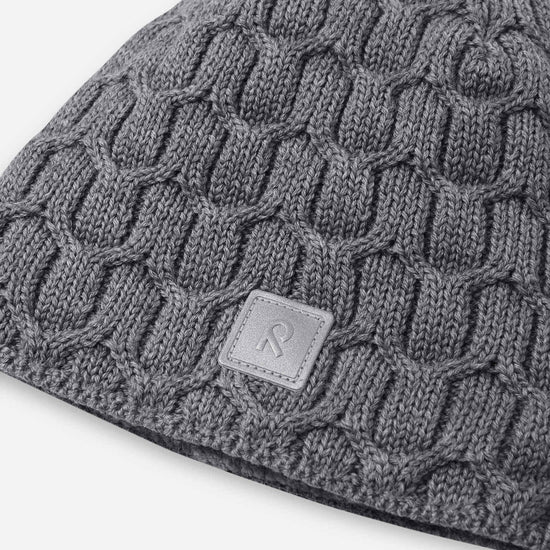 Reima Nyksund Merino-Beanie Kinder – Melange Grey – Ansicht 4