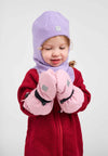 Reima Villatassu Winterfäustlinge Kleinkinder Grey Pink – Studioshot
