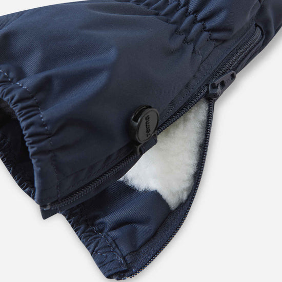 Reima Villatassu Winterfäustlinge Kleinkinder Navy – Packshot Seite
