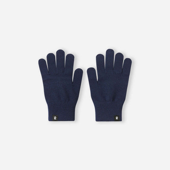 Reima Vipatus Strickhandschuhe Kinder Navy – Packshot Vorderseite