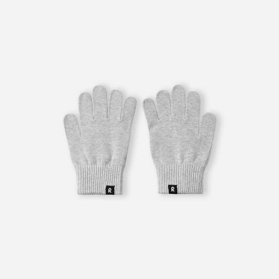 Reima Vipatus Strickhandschuhe Kinder Melange Grey – Packshot Rückseite