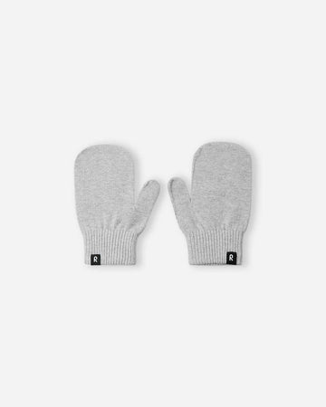 Reima Vantus Strickfäustlinge Kinder Melange Grey – Packshot Vorderseite