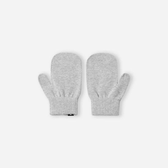 Reima Vantus Strickfäustlinge Kinder Melange Grey – Packshot Rückseite