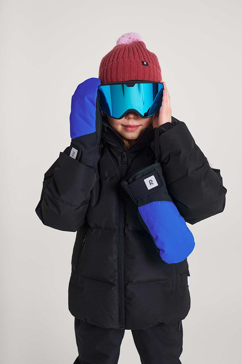 Reima Lapases Fäustlinge in Sparkly Blue – Ansicht 2