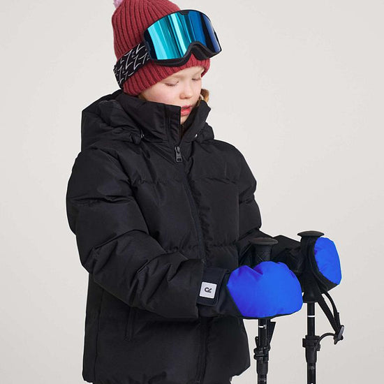 Reima Lapases Fäustlinge in Sparkly Blue – Ansicht 7