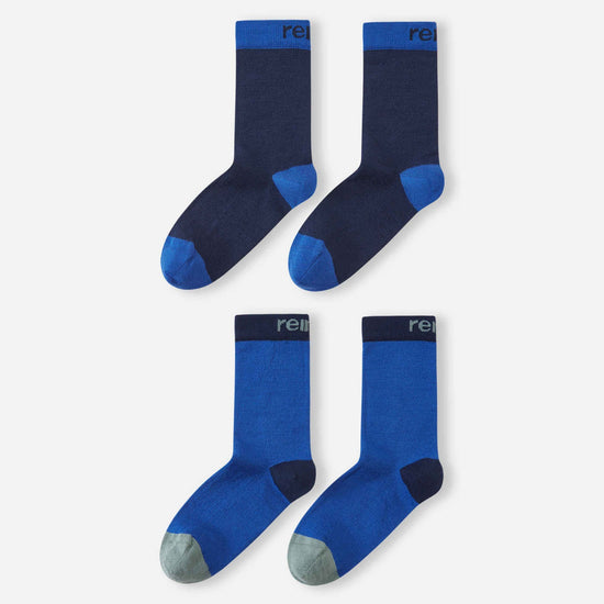 Reima Parit Wollsocken Kinder 2er-Pack Navy – Packshot 1