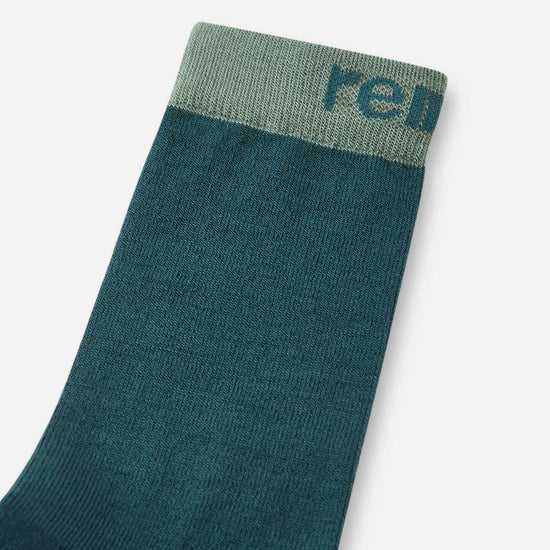 Reima Parit Wollsocken Kinder 2er-Pack Dark Teal – Materialdetail