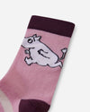 Reima Moomin Randig Wollsocken Kinder Grey Pink – Packshot 2
