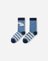 Reima Moomin Randig Wollsocken Kinder Blue Ocean – Packshot 1