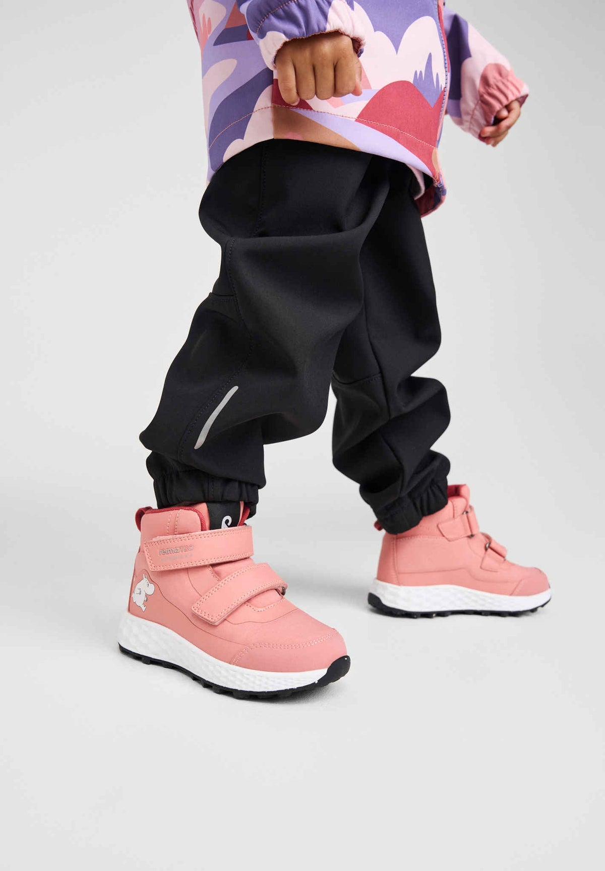 Reima Hiivin Moomin ReimaTec Sneaker Kinder Rose Blush – Lifestylebild 1