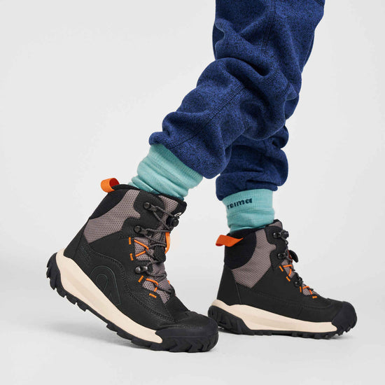 Reima Kulkuri Frost ReimaTec Winterstiefel Kinder Black – Packshot Ansicht 1