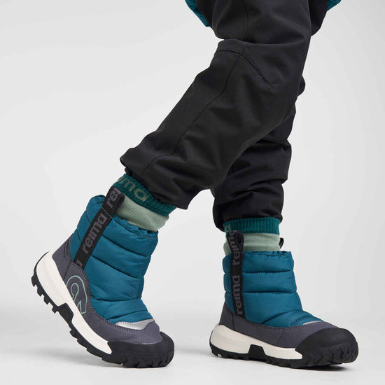 Reima Lumiloma ReimaTec Winterstiefel Kinder Dark Teal – Studioshot 1