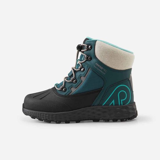 Reima Hallava Lace ReimaTec Winterstiefel Kinder Dark Teal – Packshot Ansicht 1