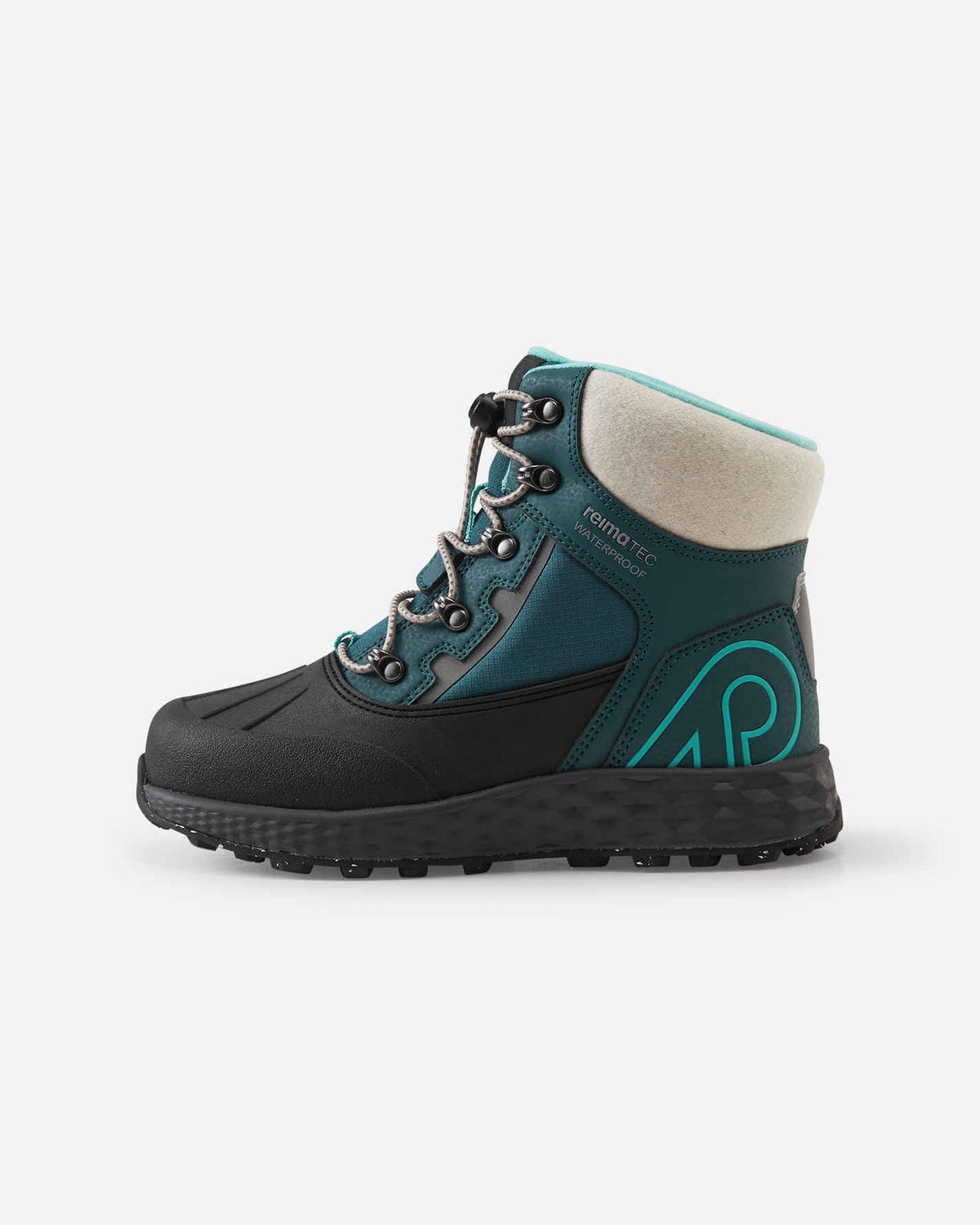Reima Hallava Lace ReimaTec Winterstiefel Kinder Dark Teal – Packshot Ansicht 1