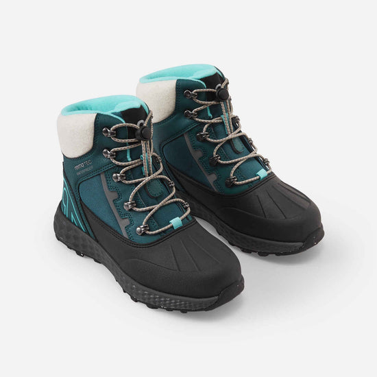 Reima Hallava Lace ReimaTec Winterstiefel Kinder Dark Teal – Packshot Ansicht 3