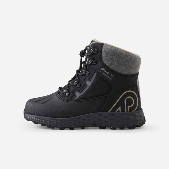 Reima Hallava Lace ReimaTec Winterstiefel Kinder Black – Packshot Ansicht 1