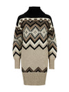 Dale Of Norway SKÅLA DRESS Sand Black Beige Offwhite S - PeakStyle
