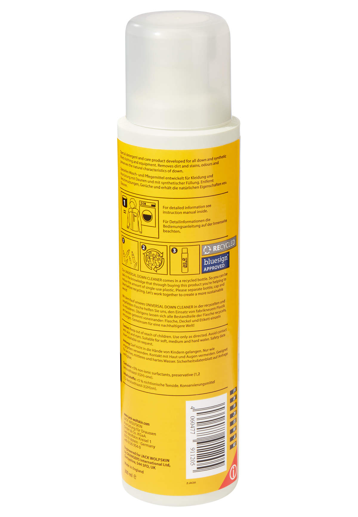 Jack Wolfskin UNIVERSAL DOWN CLEANER White Rückseite