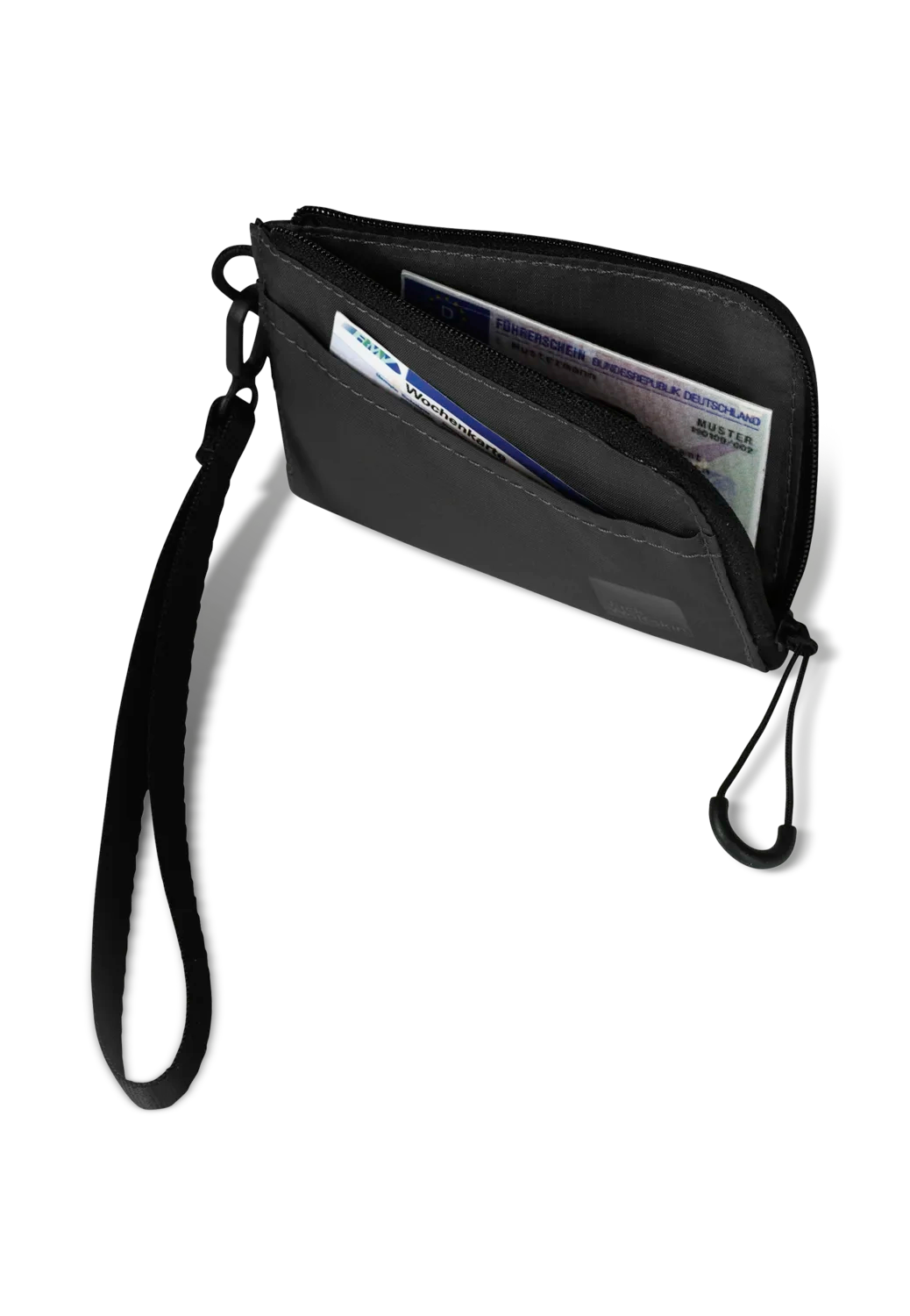 Jack Wolfskin WANDERMOOD WALLET granite black One Size - PeakStyle
