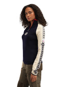 Dale Of Norway W GEILO FEM SWEATER Navy Offwhite Raspberry XL - PeakStyle