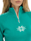 Dale Of Norway W GEILO FEM SWEATER Peacock Offwhite XL - PeakStyle
