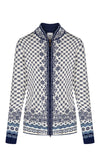 Dale Of Norway W SOLFRID FEM JACKET Offwhite Electricstorm Navy XXL - PeakStyle