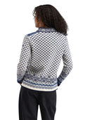 Dale Of Norway W SOLFRID FEM JACKET Offwhite Electricstorm Navy XXL - PeakStyle