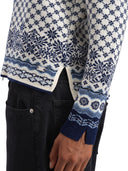 Dale Of Norway W SOLFRID FEM JACKET Offwhite Electricstorm Navy XXL - PeakStyle