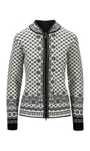 Dale Of Norway W SOLFRID FEM JACKET Offwhite Black Schiefer Grau XS - PeakStyle